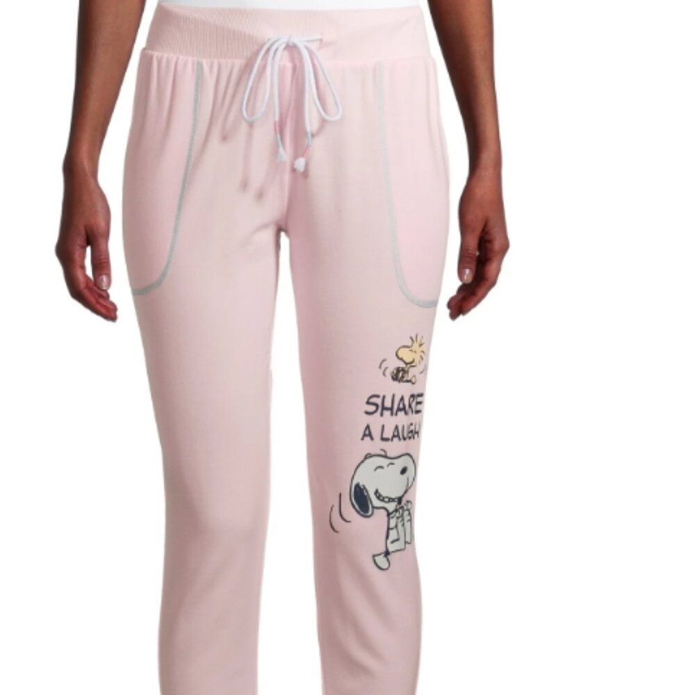 Peanuts Relaxed Fit Joggers Sleepwear, Snoopy & Woodstock - Small